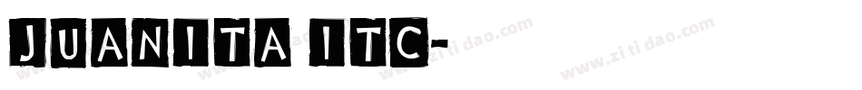Juanita ITC字体转换